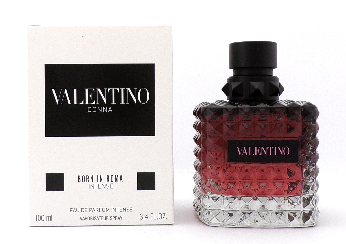 Valentino Donna Born in Roma INTENSE 3.4 oz. EDP Intense Spray for Women. New Tester w/Cap