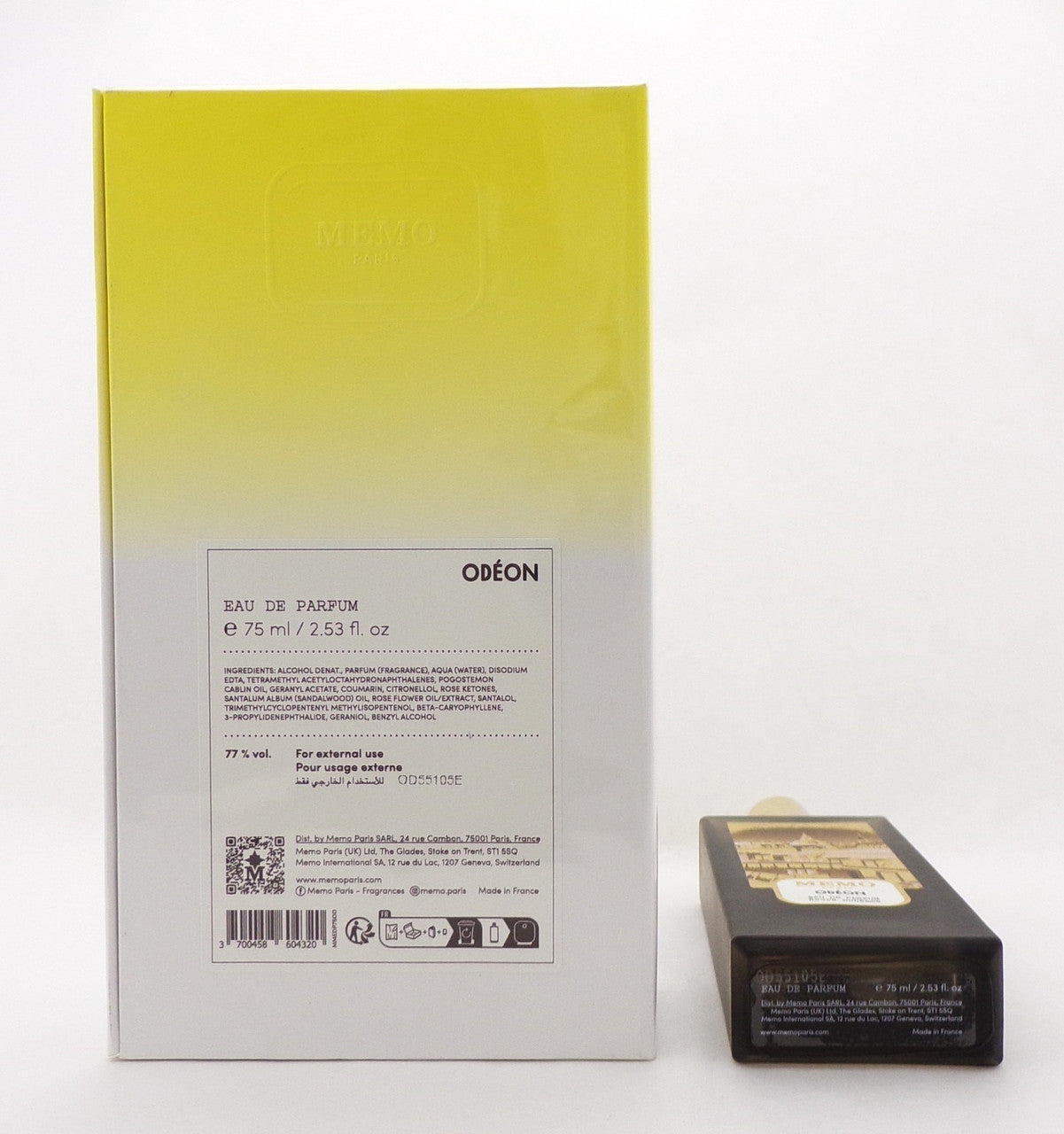 ODEON by Memo Paris 2.53 oz. Eau de Parfum Spray Unisex. New Sealed Box