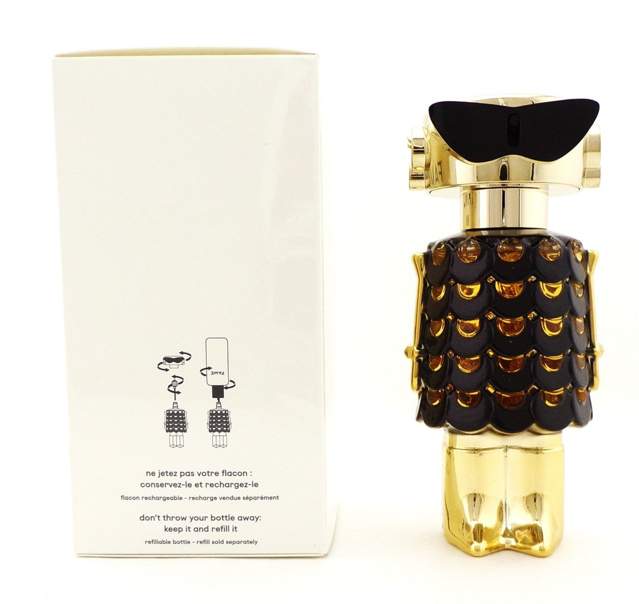Paco Rabanne FAME 2.7 oz. PARFUM Refillable Spray for Women. New Sealed Box