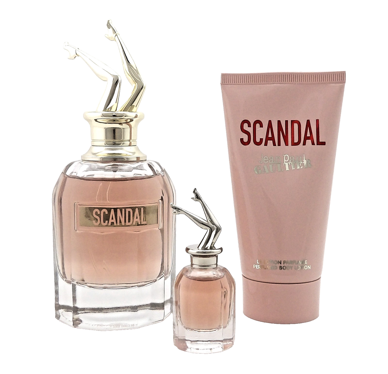 Jean Paul Gaultier SCANDAL 2.7 oz & 6 ml EDP + 2.5 oz B/Lotion. New Women's SET