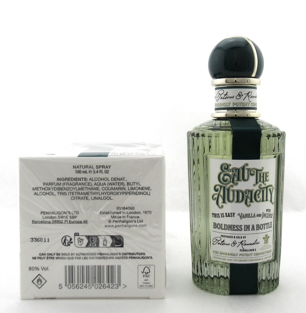 Penhaligon's Eau The Audacity 3.4 oz./ 100 ml. Eau De Parfum Spray New in Box