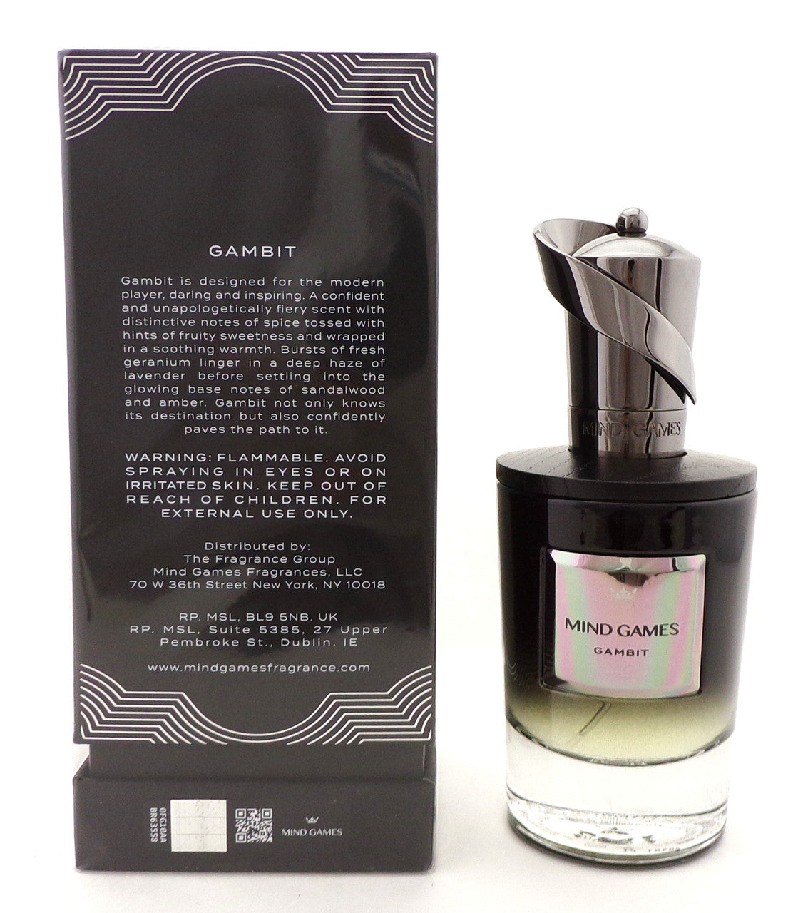 GAMBIT by Mind Games 3.4 oz. Extrait de Parfum Spray. New Sealed Box