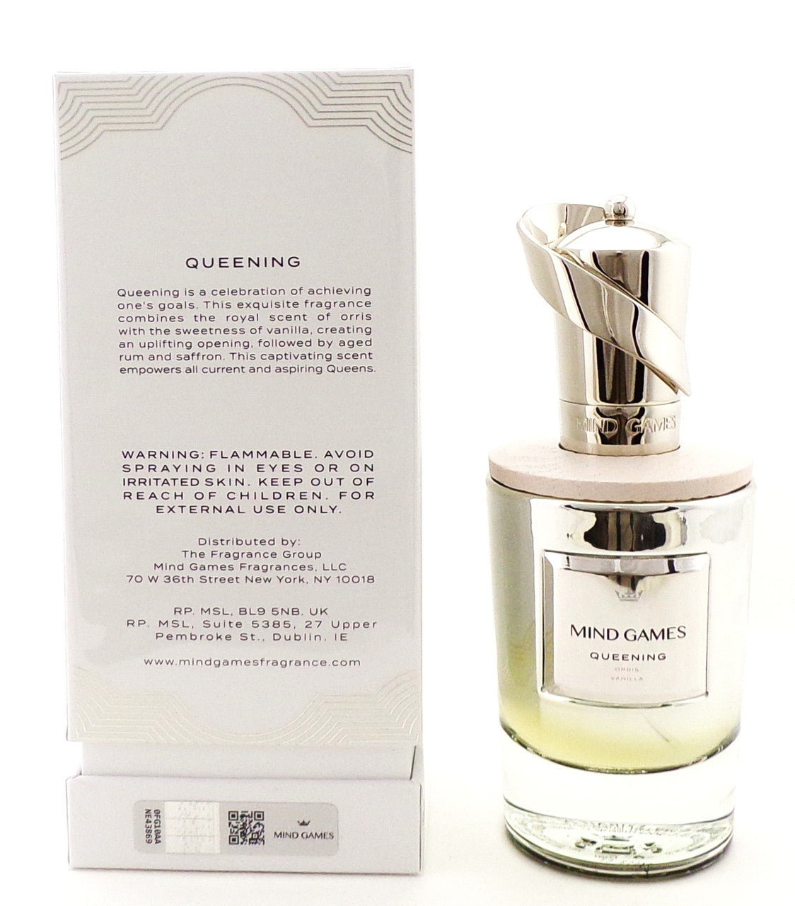 QUEENING by Mind Games 3.4 oz. Extrait de Parfum Spray Unisex. New Sealed Box