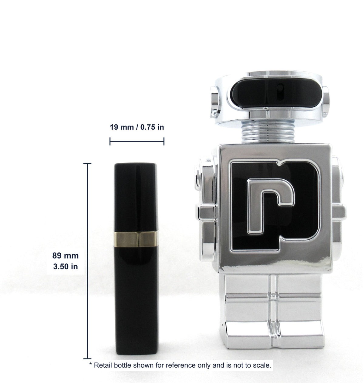 Rebottled: Paco Rabanne PHANTOM Eau De Toilette Refillable Spray 0.25 oz./ 7.5 ml.