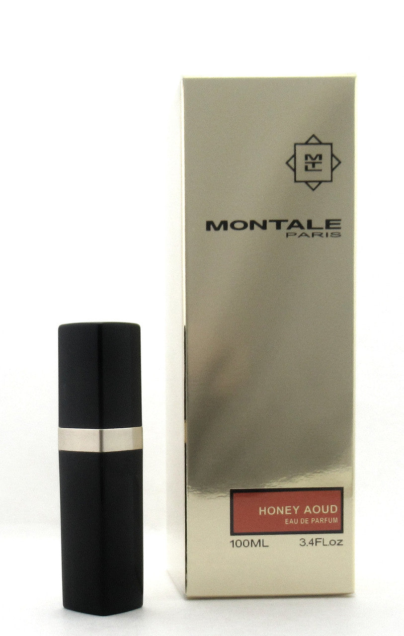 Rebottled: Montale HONEY AOUD Eau De Parfum Refillable Spray 0.25 oz./ 7.5 ml.