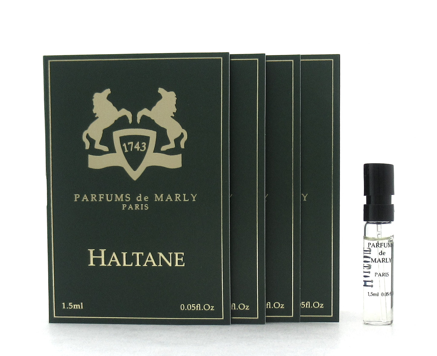 Parfums de Marly HALTANE Eau de Parfum Vial Spray for Men 1.5 ml./ 0.05 oz. Lot of 4