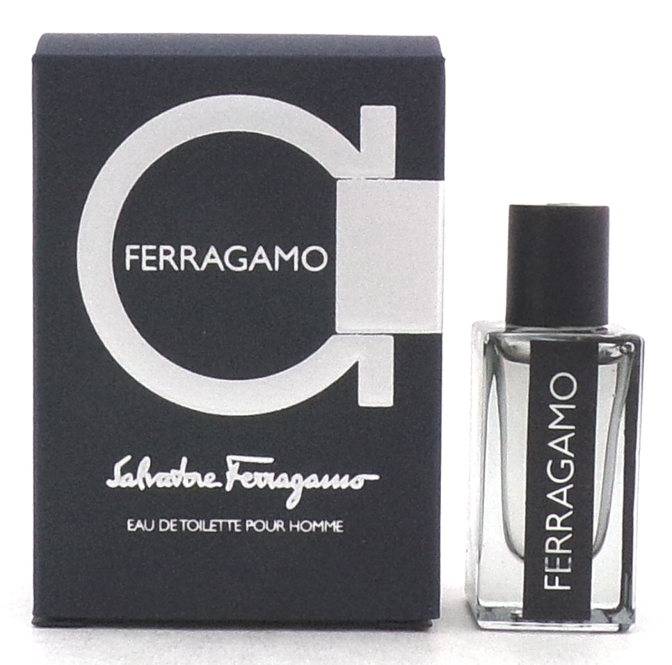Ferragamo by Salvatore Ferragamo 5 ml./ 0.17 oz. Eau de Toilette MINI Splash for Men. New in Box