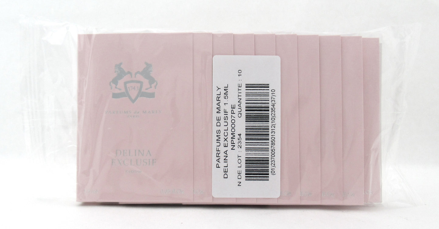 Delina Exclusif by Parfums De Marly 1.5 ml. EDP Vial Spray for Women Pack of 10 pcs. Sealed.