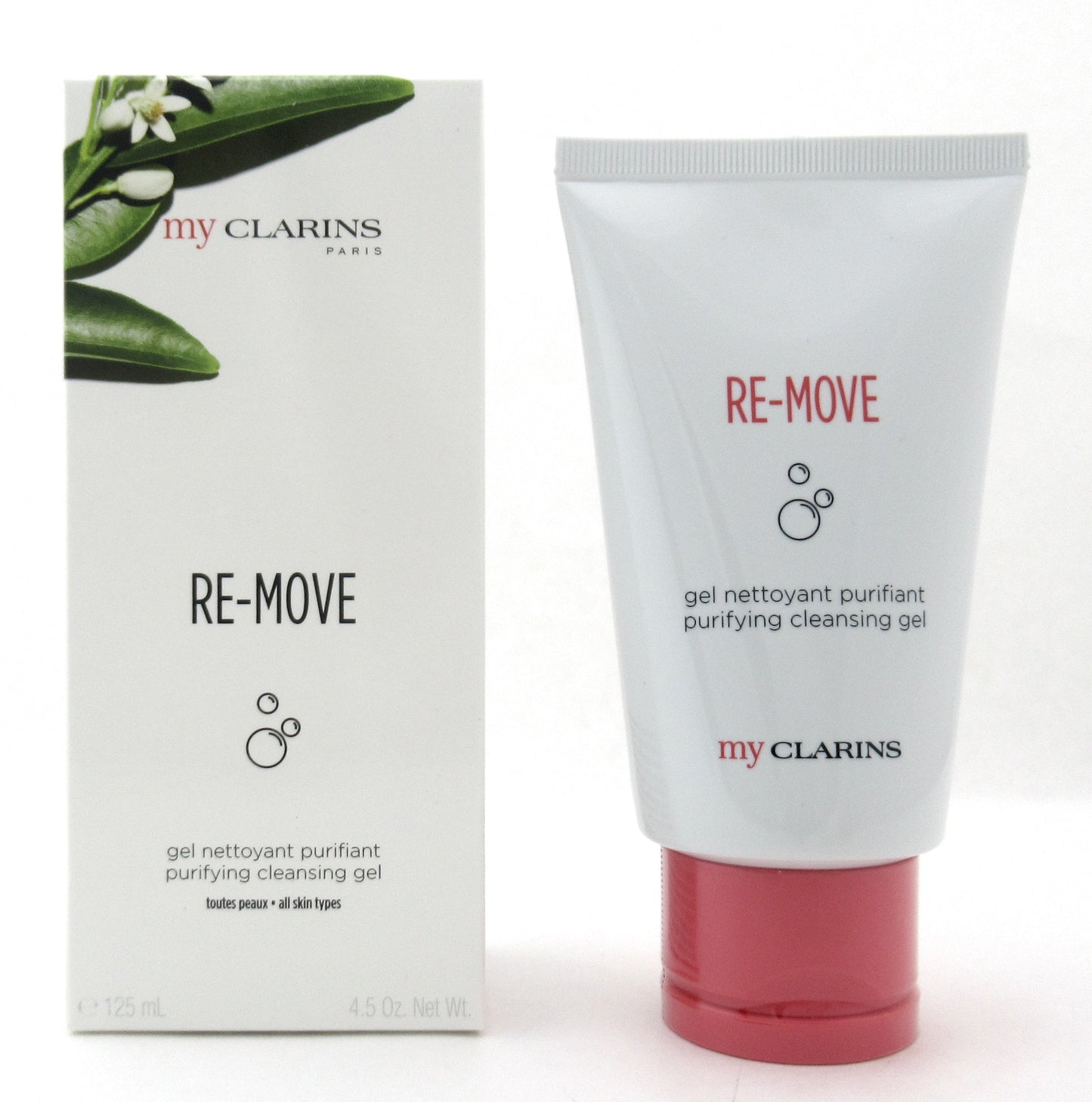 Clarins MY CLARINS Re-Move Purifying Cleansing Gel All Skin Types 4.5 oz. New