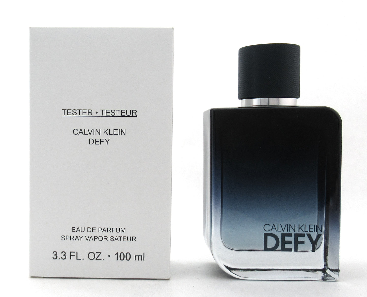 Calvin Klein Defy 3.3 oz./100 ml. Eau De Parfum Spray for Men New Tester with Cap