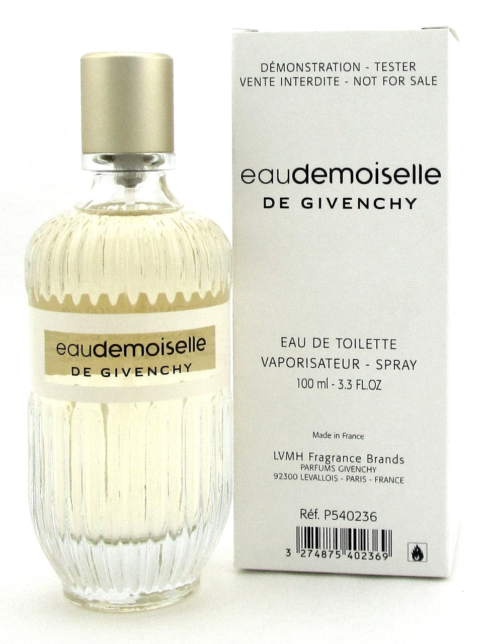 Eaudemoiselle de Givenchy by Givenchy 3.3 oz. EDT Spray for Women. New Tester.