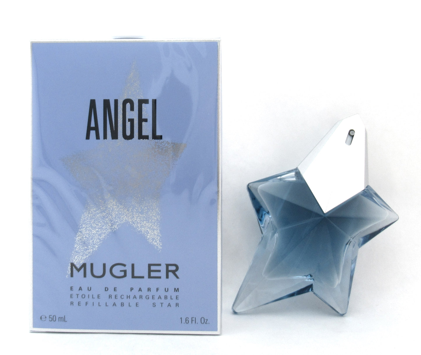 Angel Mugler by Thierry Mugler Eau De Parfum Spray Refillable Star 50 ml./ 1.6 oz. New
