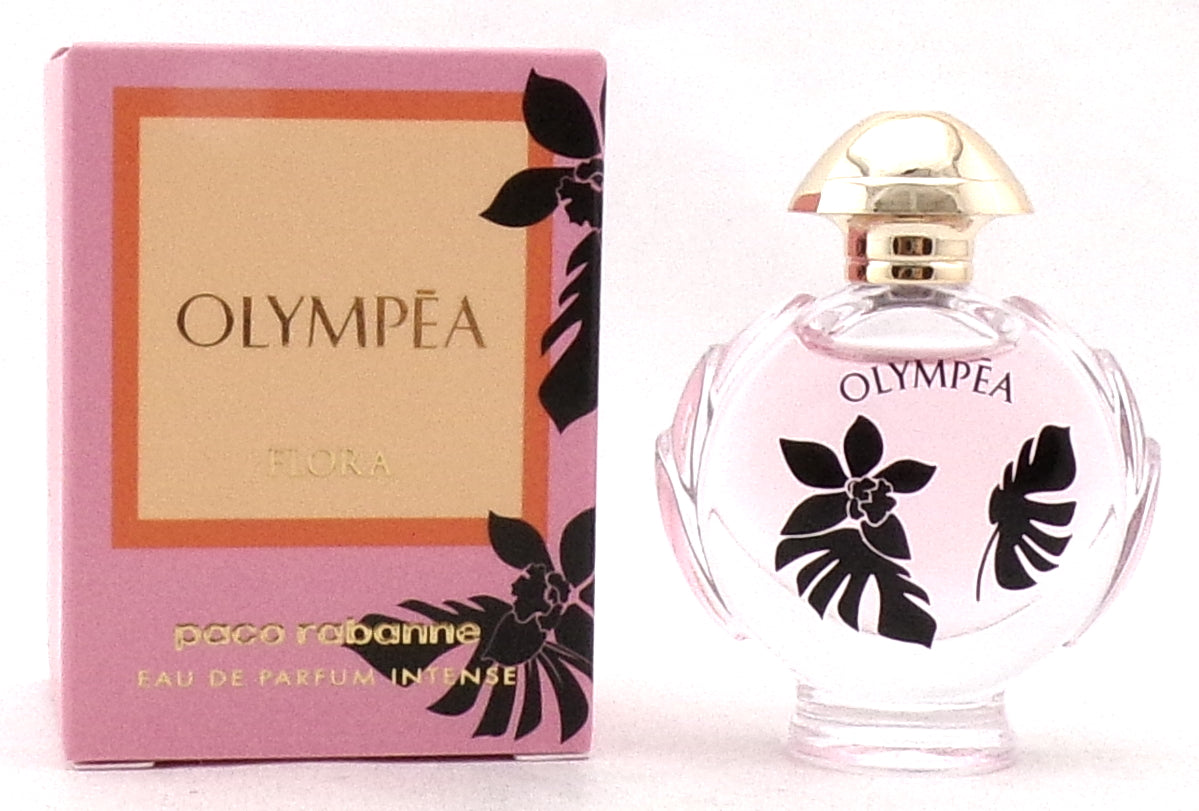 Paco Rabanne Olympea FLORA 6 ml./ 0.2 oz. Eau de Parfum Intense MINI Splash. New in Box