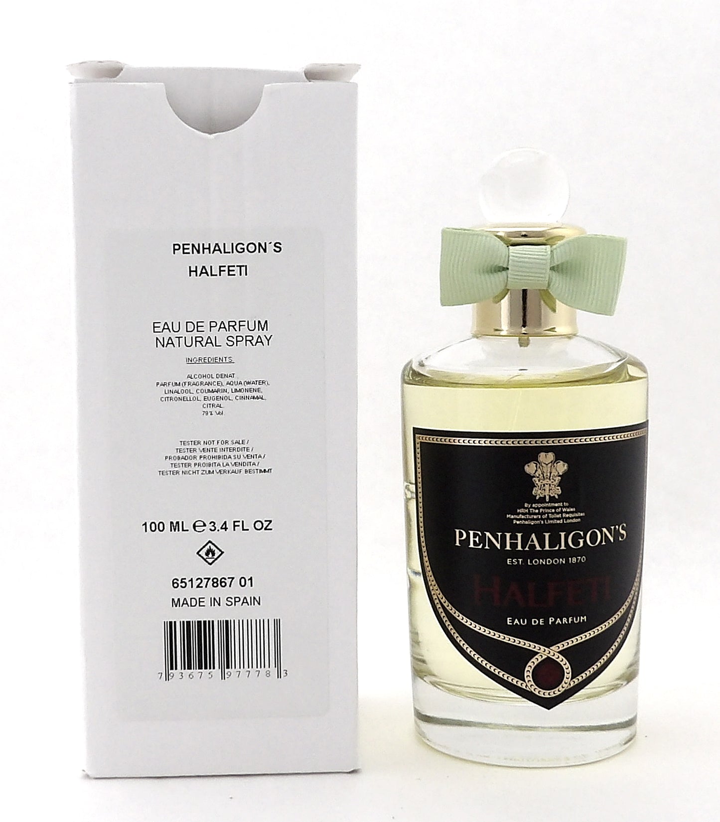 HALFETI by Penhaligon's 3.4 oz/100 ml Eau de Parfum Spray Unisex. New Tester w/Cap