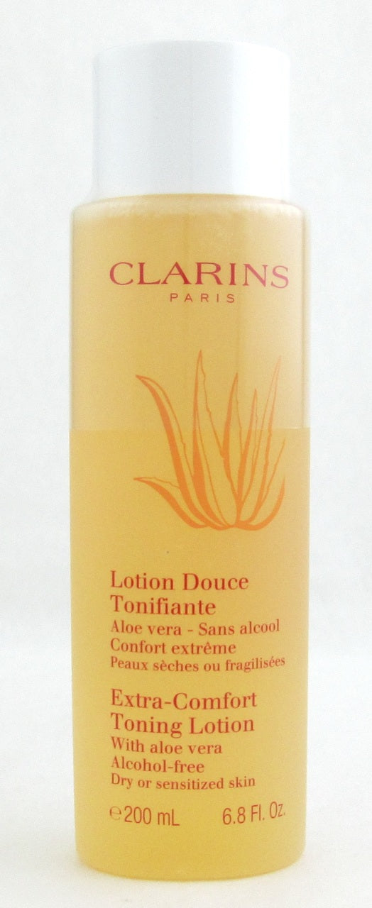 Clarins Extra Comfort Toning Lotion with Aloe Vera 200 ml./6.8 oz. Sealed.