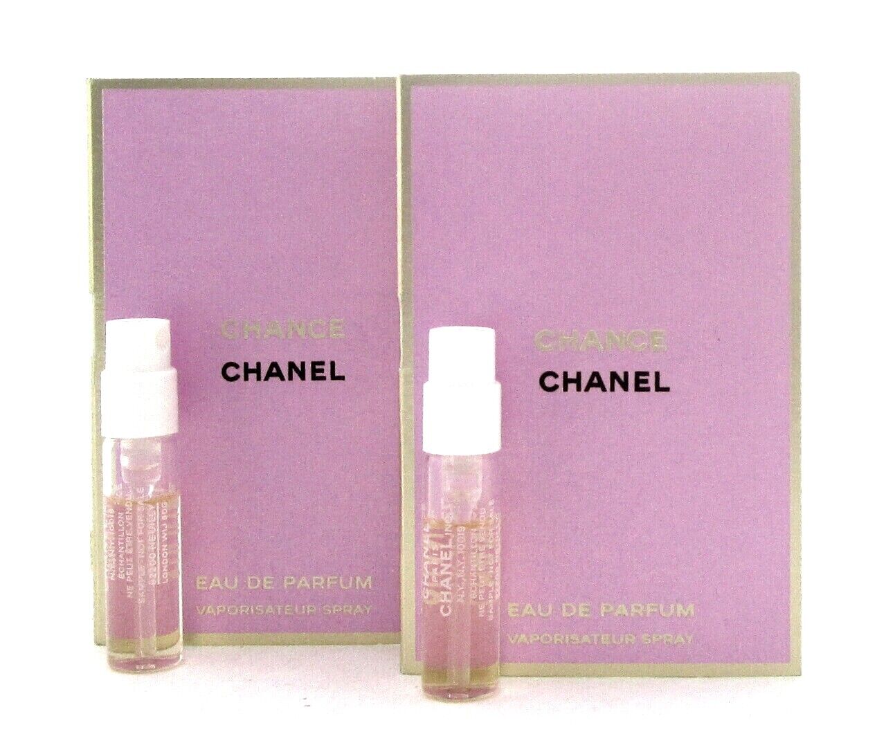 CHANEL CHANCE 1.5 ml. EDP spray vials. New with card. Lot of 2. Buy 3+ and pay only $9.99 each!