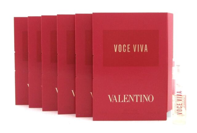 Valentino Voce Viva 1.2 ml. EDP Sample Spray for Women Lot of 6 Vials New in bag
