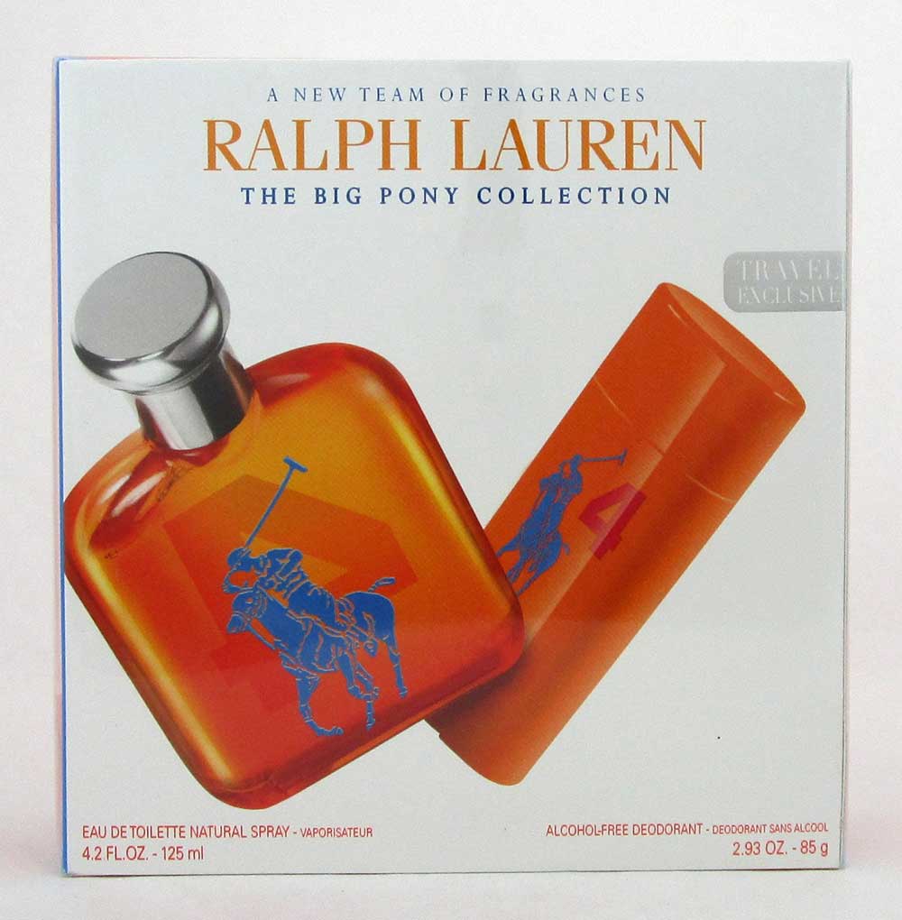 Polo The Big Pony #4 by Ralph Lauren Set Men:EDT Spr 4.2oz.+ Deo 85g.