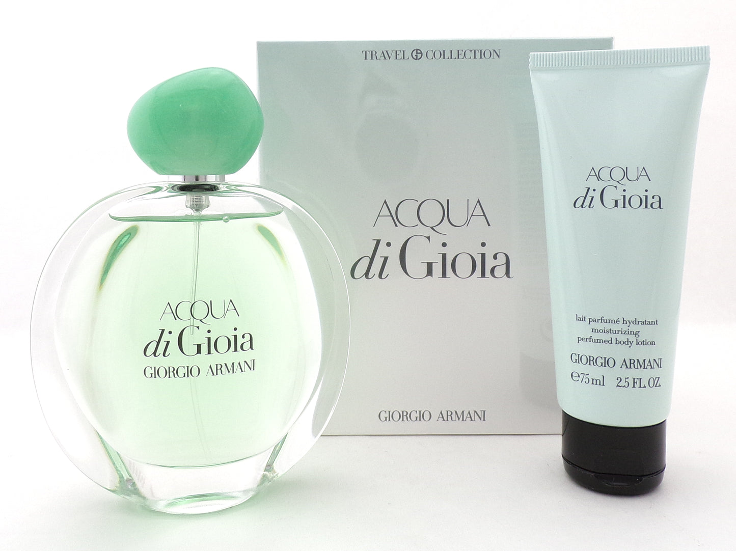 Acqua di Gioia by Giorgio Armani 3.4 oz EDP + 2.5 oz Body Lotion. New Set for Women