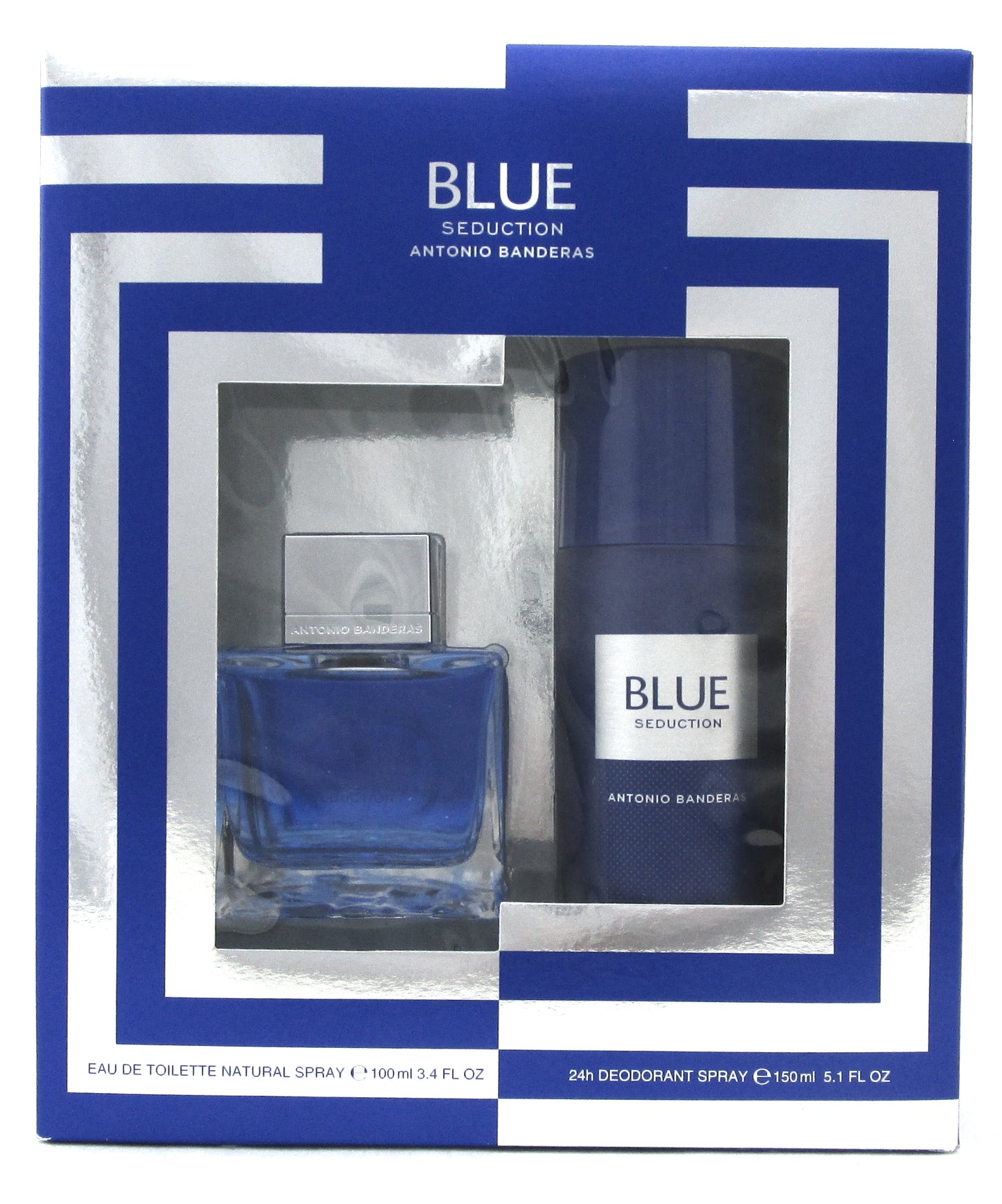 Blue Seduction by Antonio Banderas 3.4 oz EDT Spr + 5.1 oz Deo Spr New Men's SET