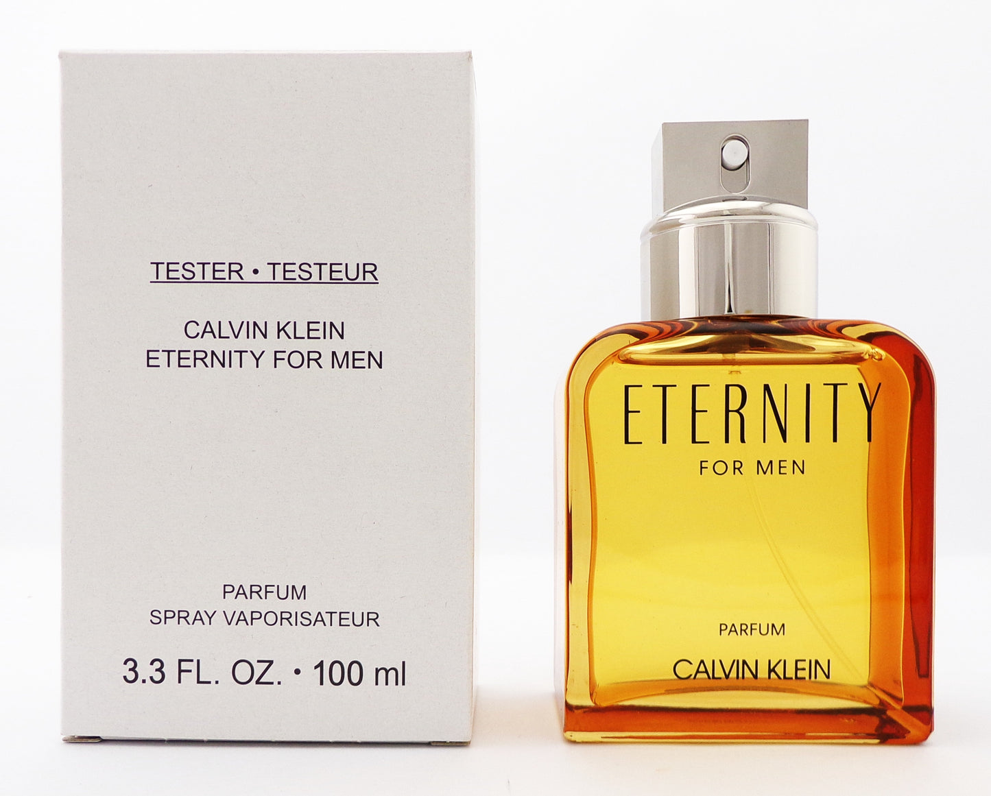 Eternity for Men by Calvin Klein PARFUM Spray 3.3 oz./ 100 ml. New Tester