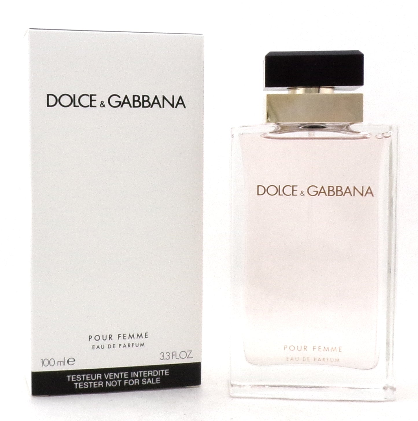 Dolce & Gabbana Pour Femme by Dolce Gabbana 3.3 oz. EDP Spray for Women. New Tester w/Cap
