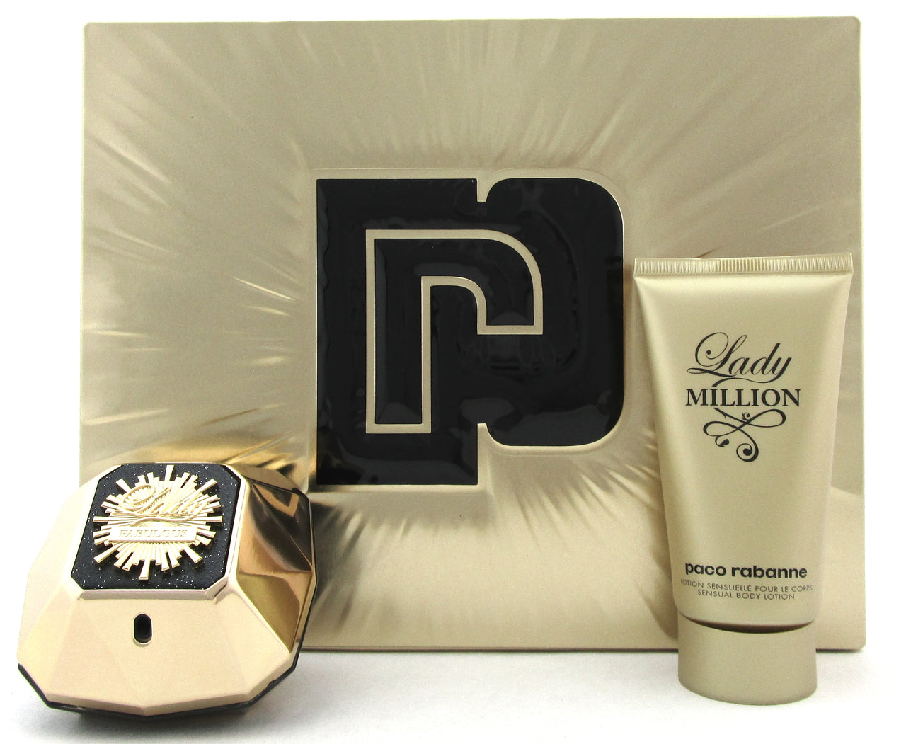 Paco Rabanne Lady Million FABULOUS 1.7 oz EDP Intense Spray + 2.5 oz B/L New Set