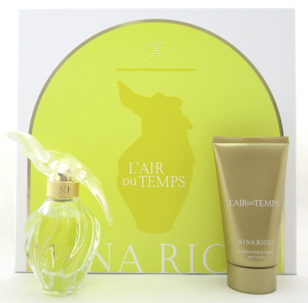 L'air Du Temps by Nina Ricci 1.7 oz EDT Spray + 2.5 oz B/Lotion. New Women's Set