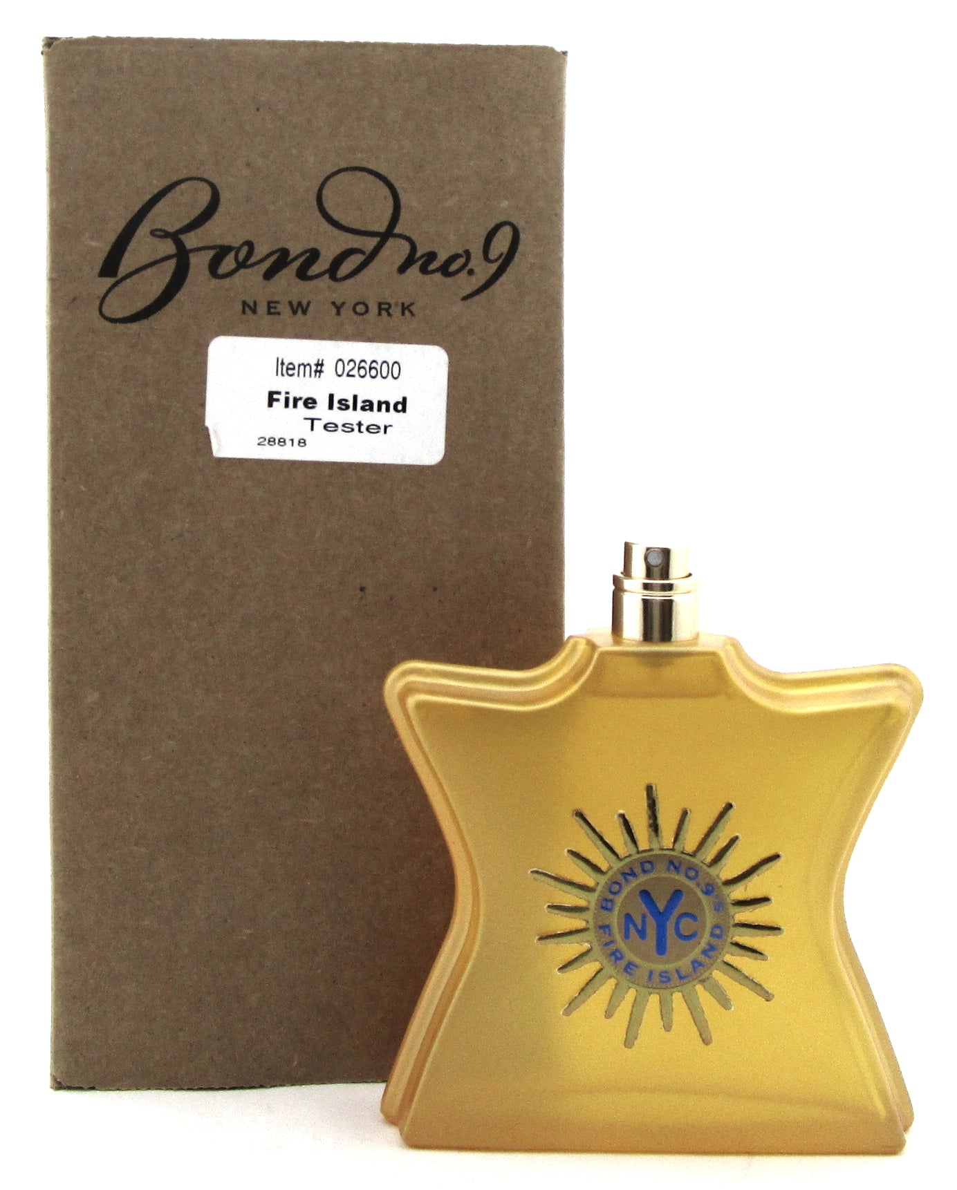 Bond No. 9 Fire Island 3.3 oz. Eau de Parfum Spray Unisex. New Tester No Cap