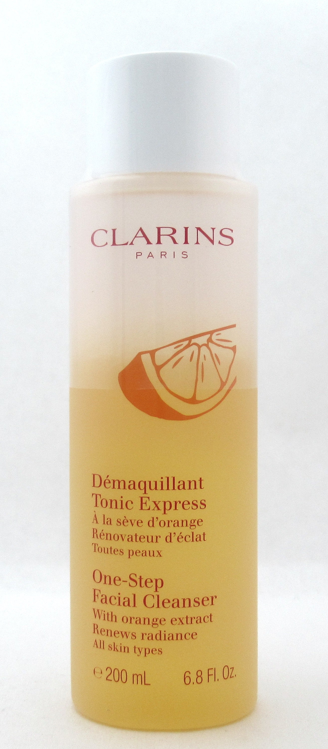 Clarins One Step Facial cleanser with Orange Extract 6.8 oz./ 200 ml. New Sealed