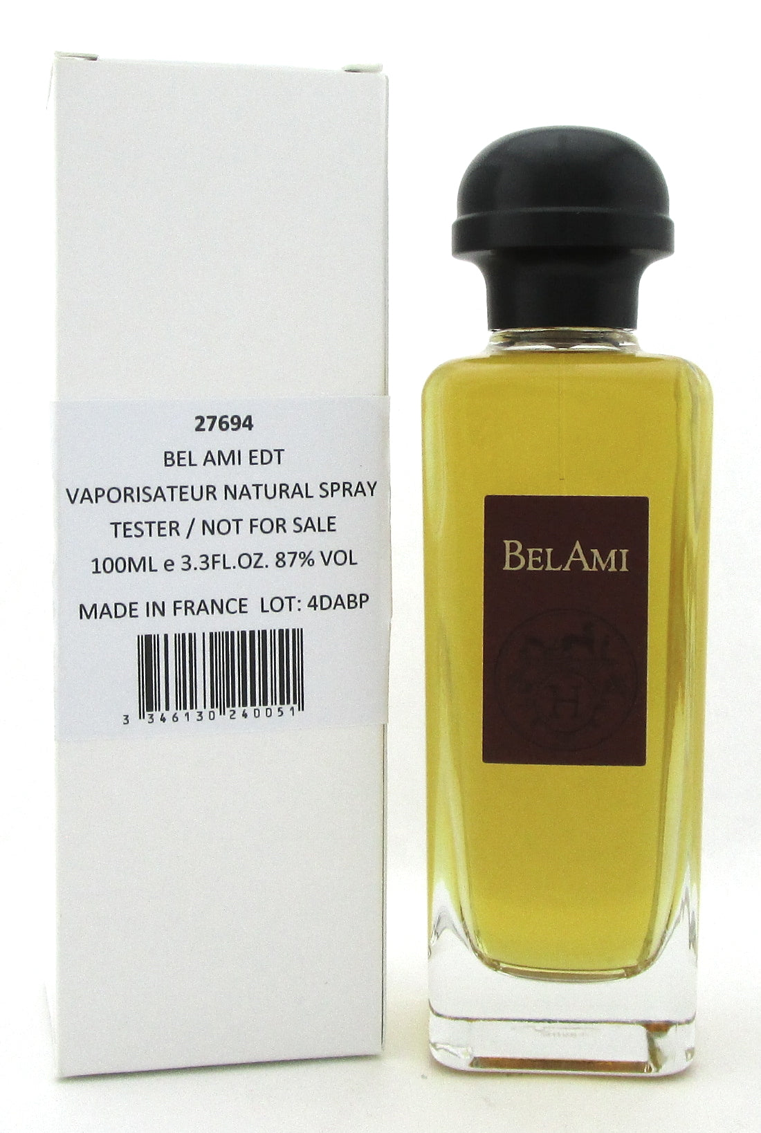 Bel Ami by Hermes 3.3 oz. Eau de Toilette Spray for Men. New Tester with Cap