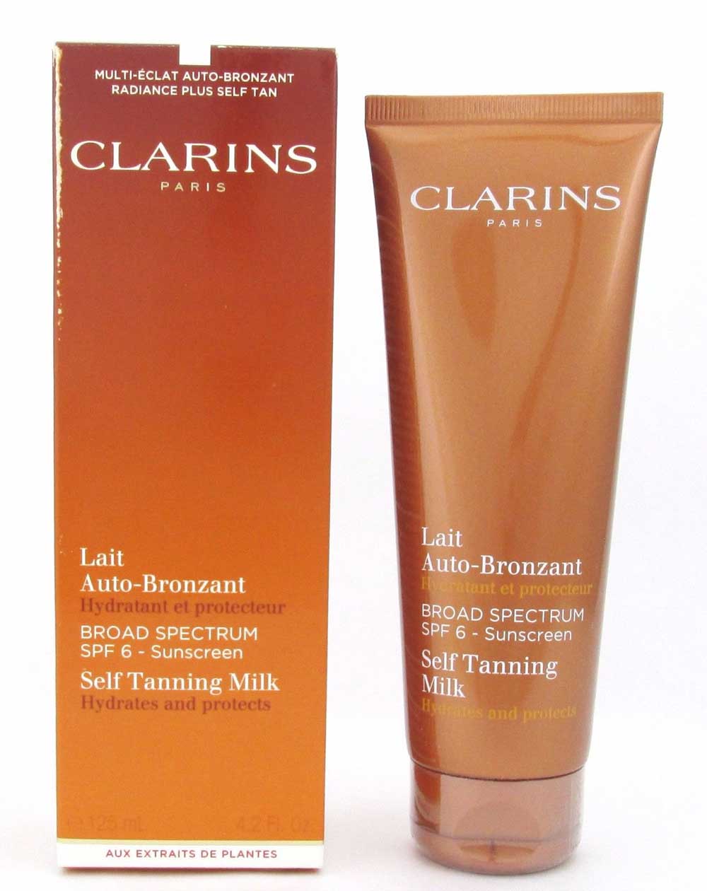 Clarins Self Tanning Milk SPF 6 125 ml/4.2 oz*Slightly Damaged Box