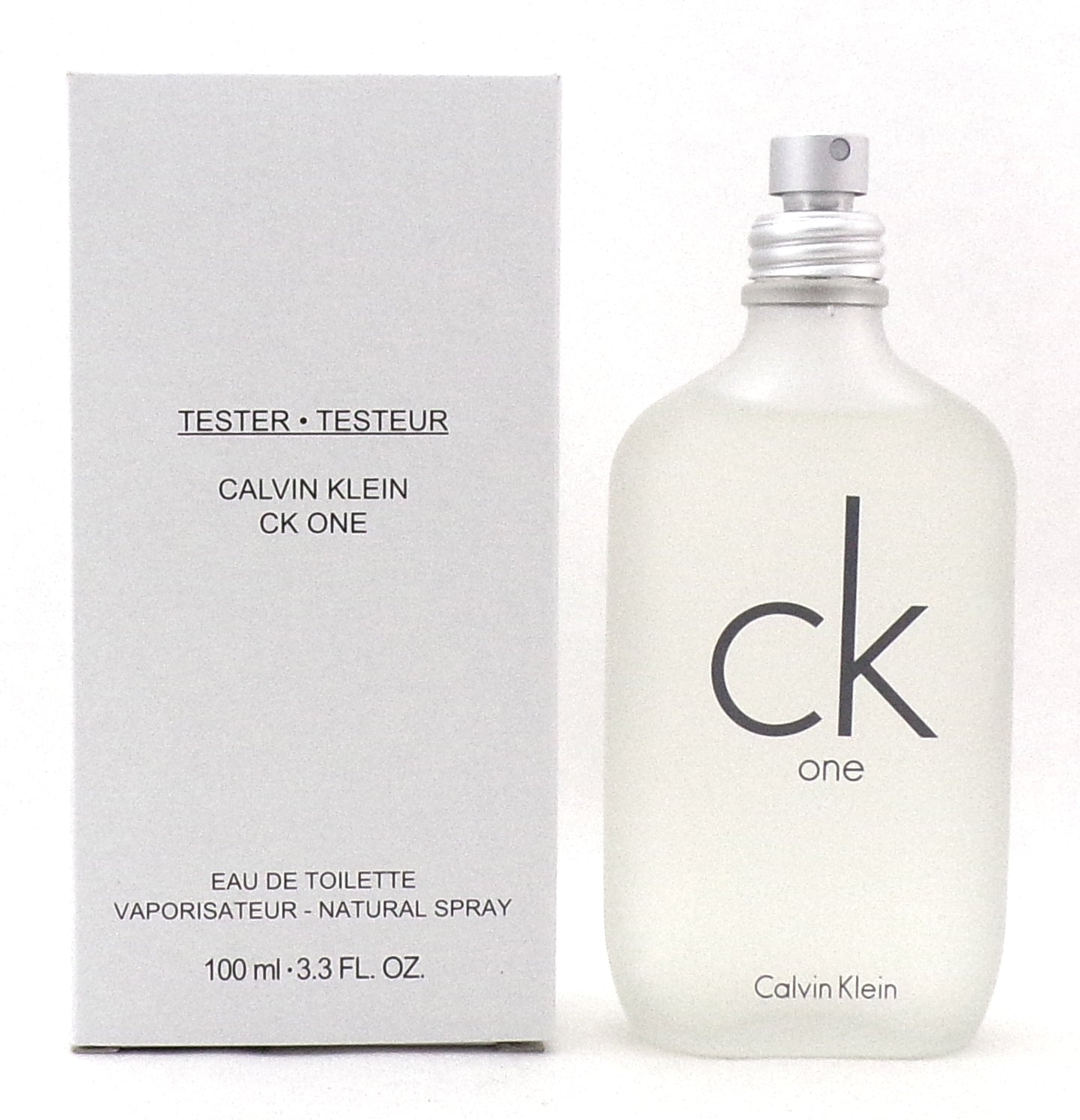 CK ONE by Calvin Klein 3.3 oz./100 ml. EDT Spray Unisex New Tester NO Cap