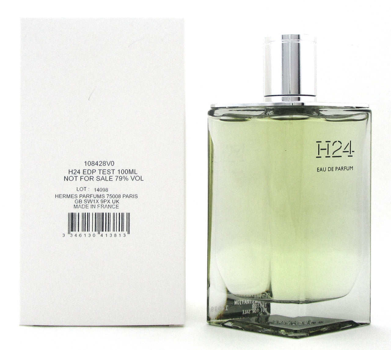 H24 by Hermes 3.3 oz./ 100 ml. Eau de Parfum Refillable Spray for Men. New Tester w/Cap