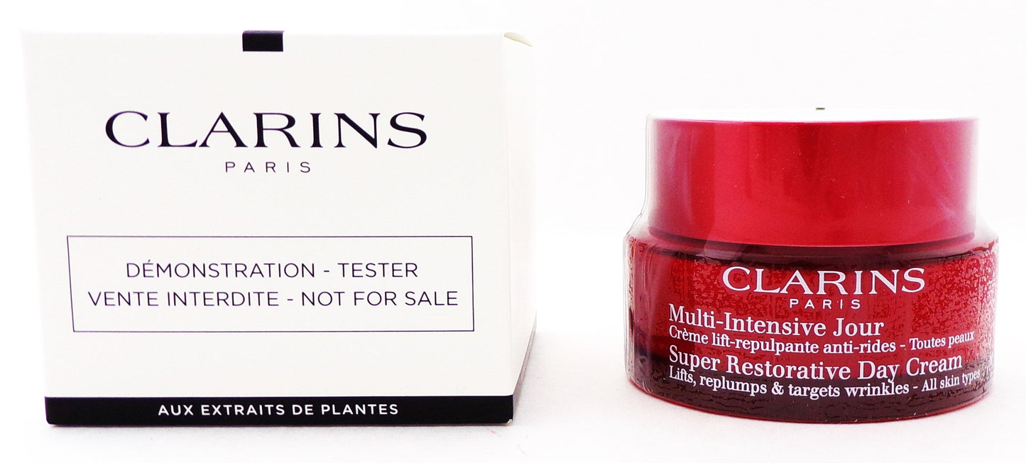Clarins Super Restorative Day Cream All Skin Types 50 ml./ 1.7 oz. New Tester