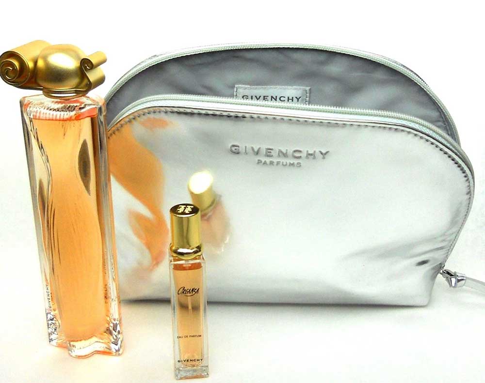 Organza by Givenchy 3.3oz.EDP Spray+12ml.Spray+Cosmetic Bag.New in Box