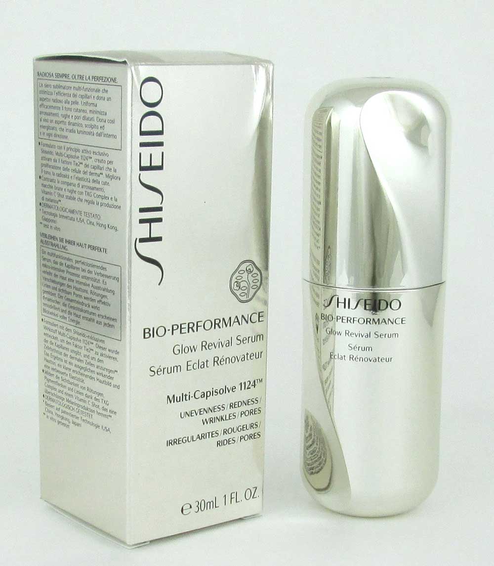 Shiseido Bio-Performance Glow Revival Serum Full Size 1 oz Damaged Box
