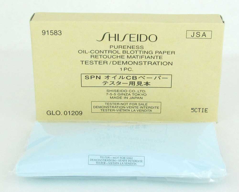 Shiseido Pureness Oil Control Blotting Paper 100 Sheets *Tester