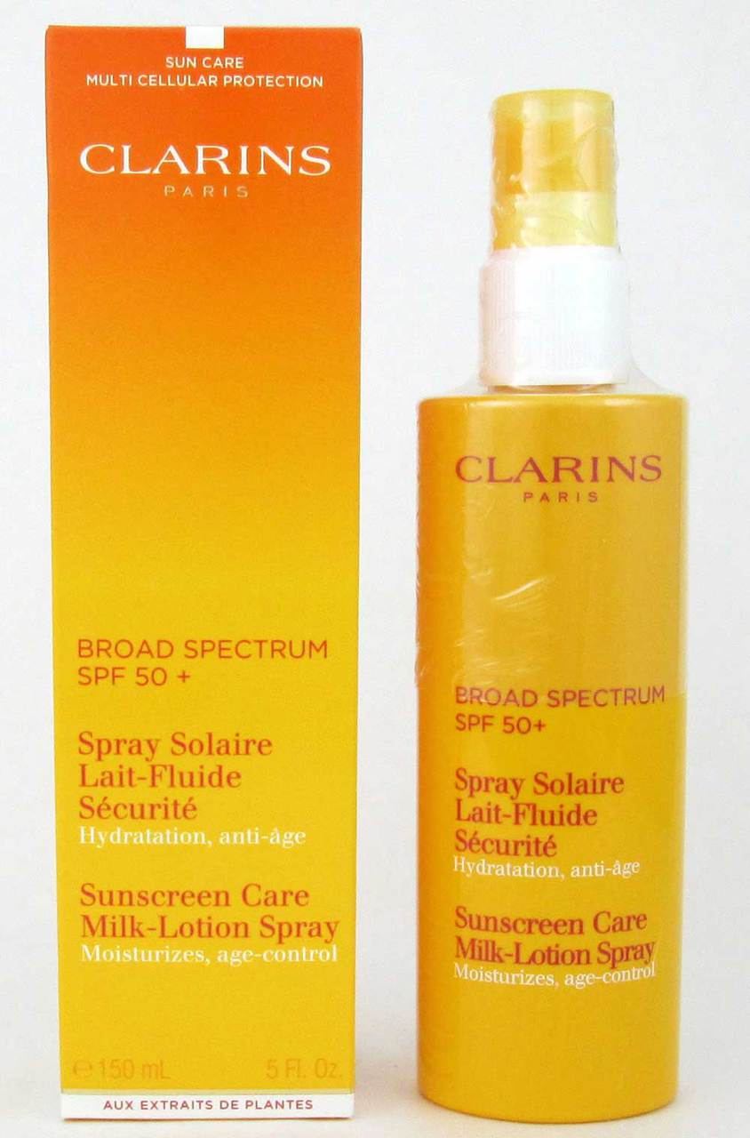 Clarins Sunscreen Care Milk-Lotion Spray SPF 50+ 150 ml/ 5 oz NIB