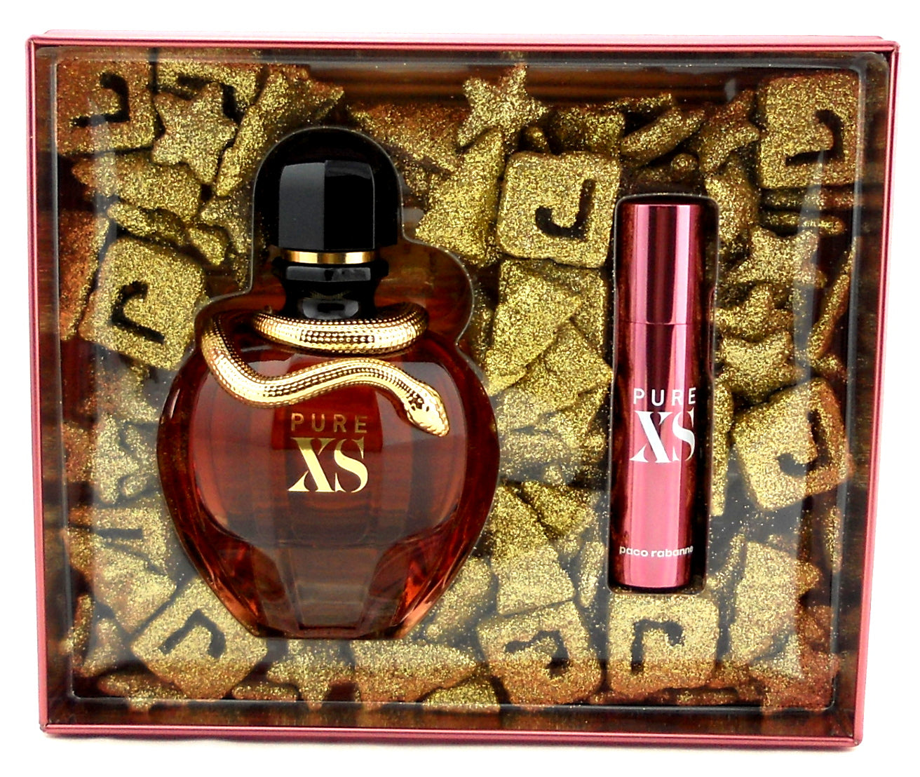 PURE XS for Her by Paco Rabanne 2.7 oz.EDP Spray + 0.34 oz EDP Travel Spray. New Set