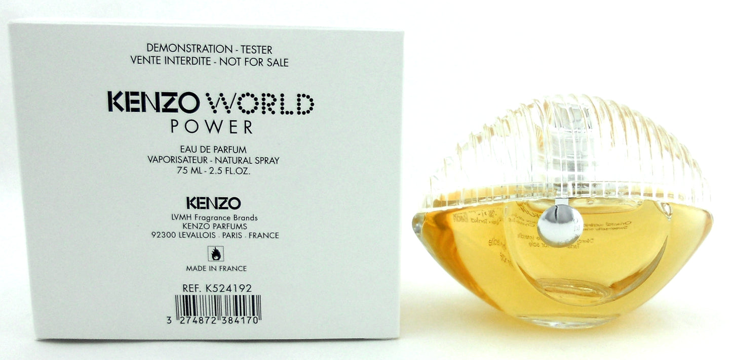 Kenzo World Power by Kenzo 2.5 oz Eau de Parfum Spray for Women. New Tester