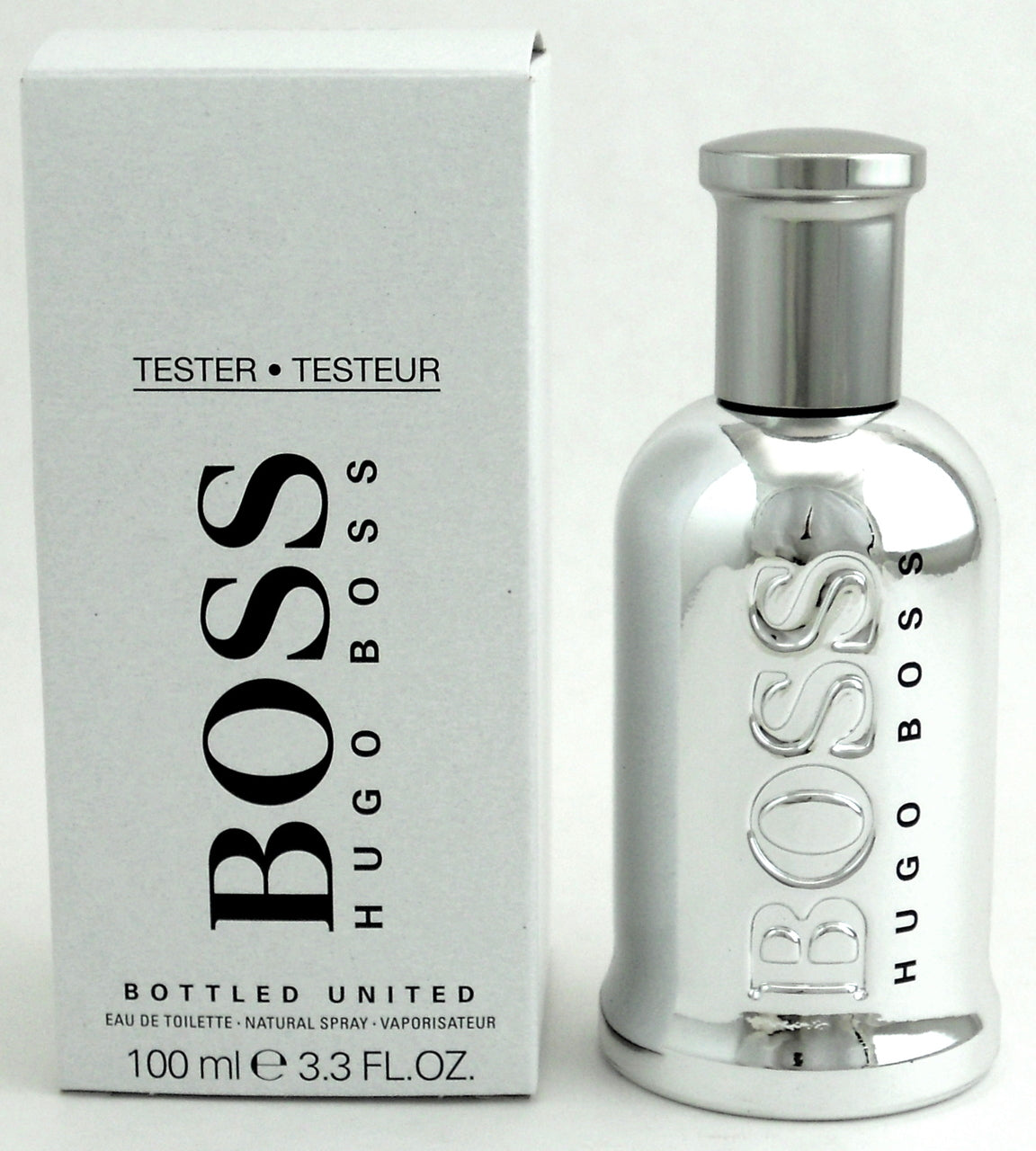 BOSS Hugo Boss Bottled United Limited Edition 3.3 oz.EDT Spray Tester with Cap.