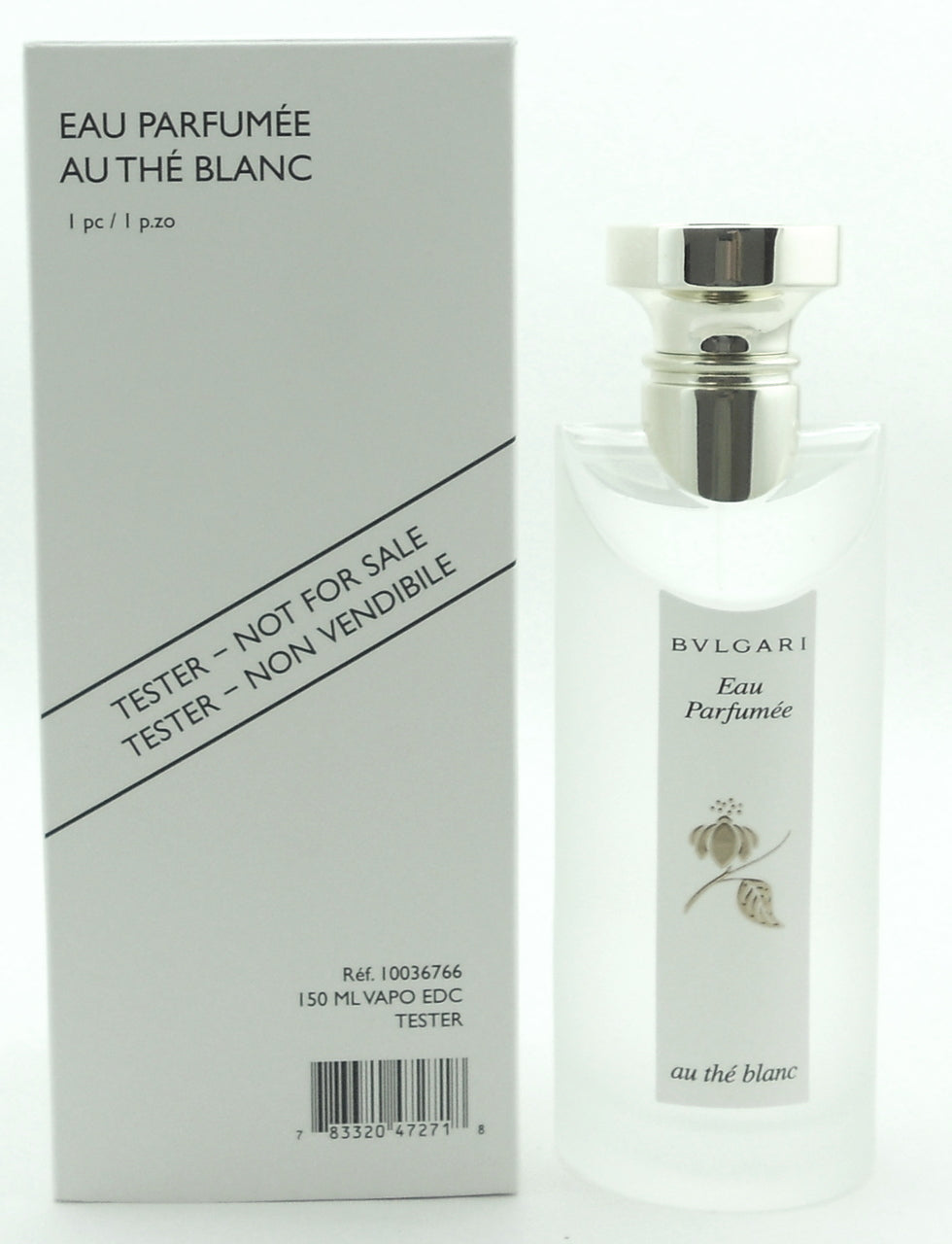 Bvlgari Eau Parfumee Au The Blanc 5 oz Eau De Cologne Spray Tester Never used