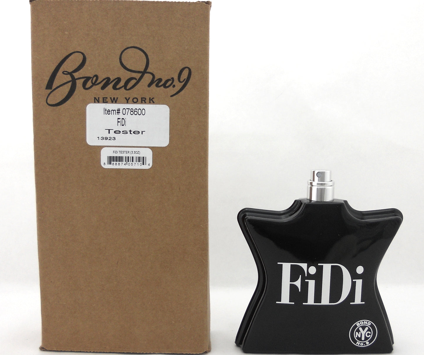 Bond No 9 FiDi Perfume 3.3 oz./ 100 ml. Eau de Parfum Spray. New Tester No Cap