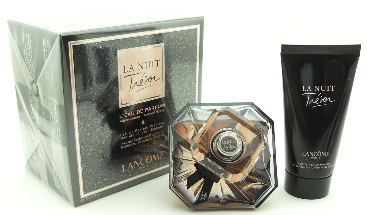 Tresor La Nuit by Lancome 1.7 oz.L'EDP + 1.7 oz.Lotion. New Set in Sealed Box.