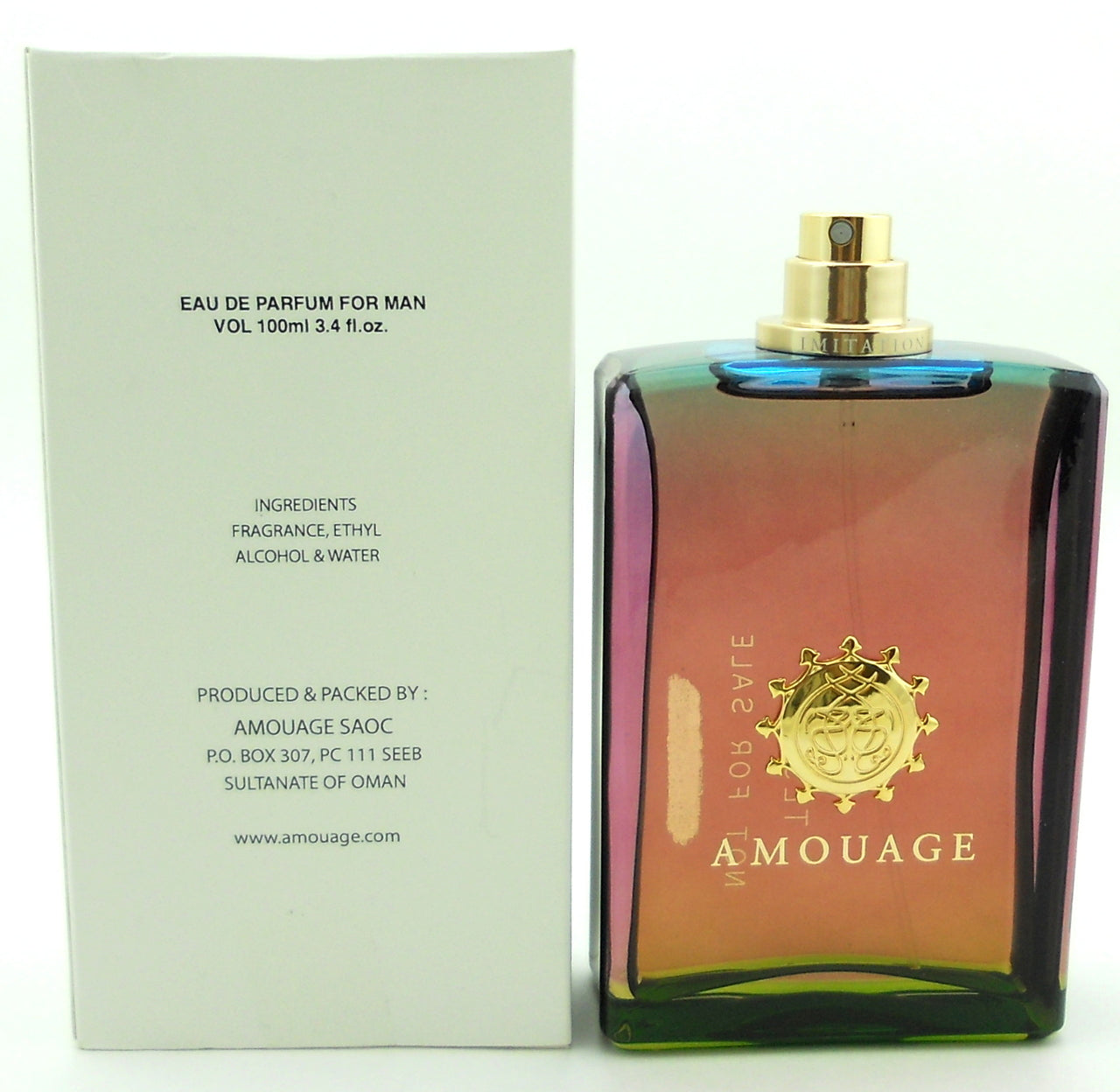 Imitation Man Cologne by Amouage 3.4 oz.EDP Spray for Men New Tester. No Cap