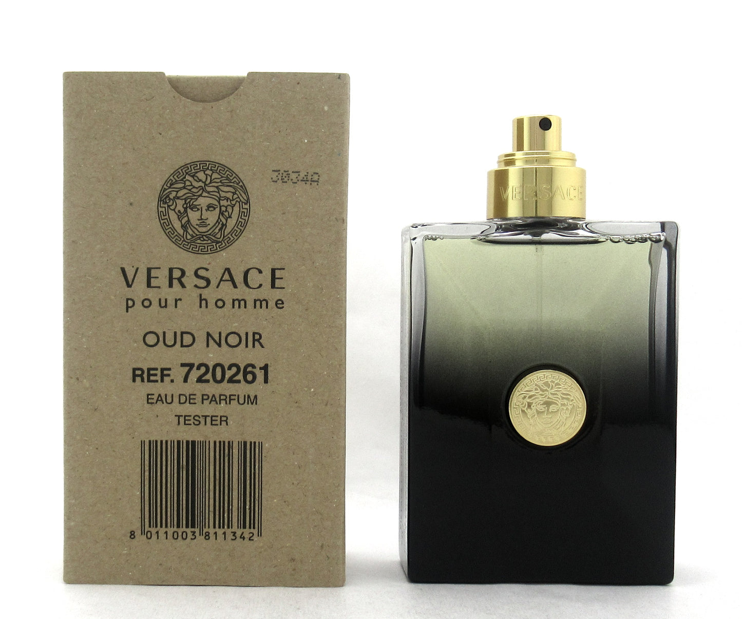 Versace Pour Homme OUD NOIR Eau De Parfum Spray for Men 100 ml./ 3.4 oz. New Tester no cap