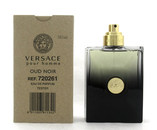 Versace Pour Homme OUD NOIR Eau De Parfum Spray for Men 100 ml./ 3.4 oz. New Tester no cap
