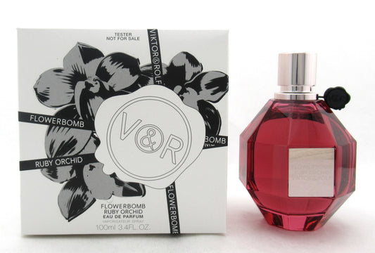 Viktor & Rolf FLOWERBOMB Ruby Orchid Eau de Parfum Spray for Women 100 ml./ 3.4 oz. New Tester w/Cap