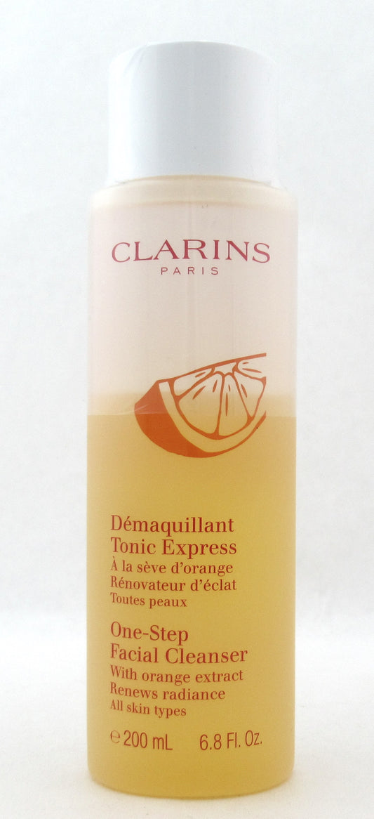 Clarins One Step Facial Cleanser With Orange Extract All Skin Types 200 ml./ 6.8 oz. New Tester